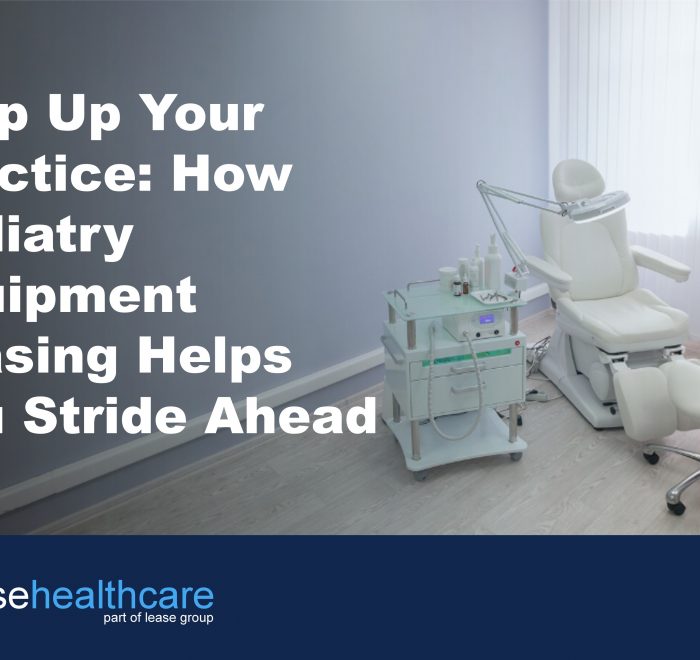 Image of podiatry chair and equipment to illustrate the benefits of podiatry equipment leasing
